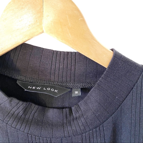 Black Asos New Look Mockneck Top - Picture 2 of 3